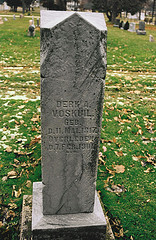 Grave of Derk A. Voskuil in Sheboygan, WI.