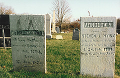 Graves of Steven Jan Hijink and Arnolda Hendrika Blekkink, in Sheboygan, WI.
