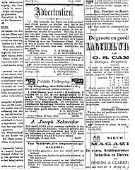 Obituary of Jan, son of J. Hendriks and A.M. Schoemaker (Nieuwsbode)