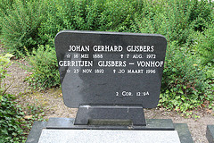 Grave of Johan Gerhard Gijsbers and Gerritjen Vonhof.