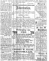 Marriage announcement of Samuel du Mez and Mechteld Berenschot (Nieuwsbode) Marriage announcement of Samuel du Mez and Mechteld Berenschot (Nieuwsbode)