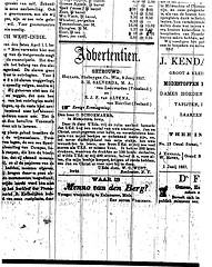 Letter to C. Schoemaker in the paper for a business deal exchanging Christian literature (Nieuwsbode) Letter to C. Schoemaker in the paper for a business deal exchanging Christian literature (Nieuwsbode)